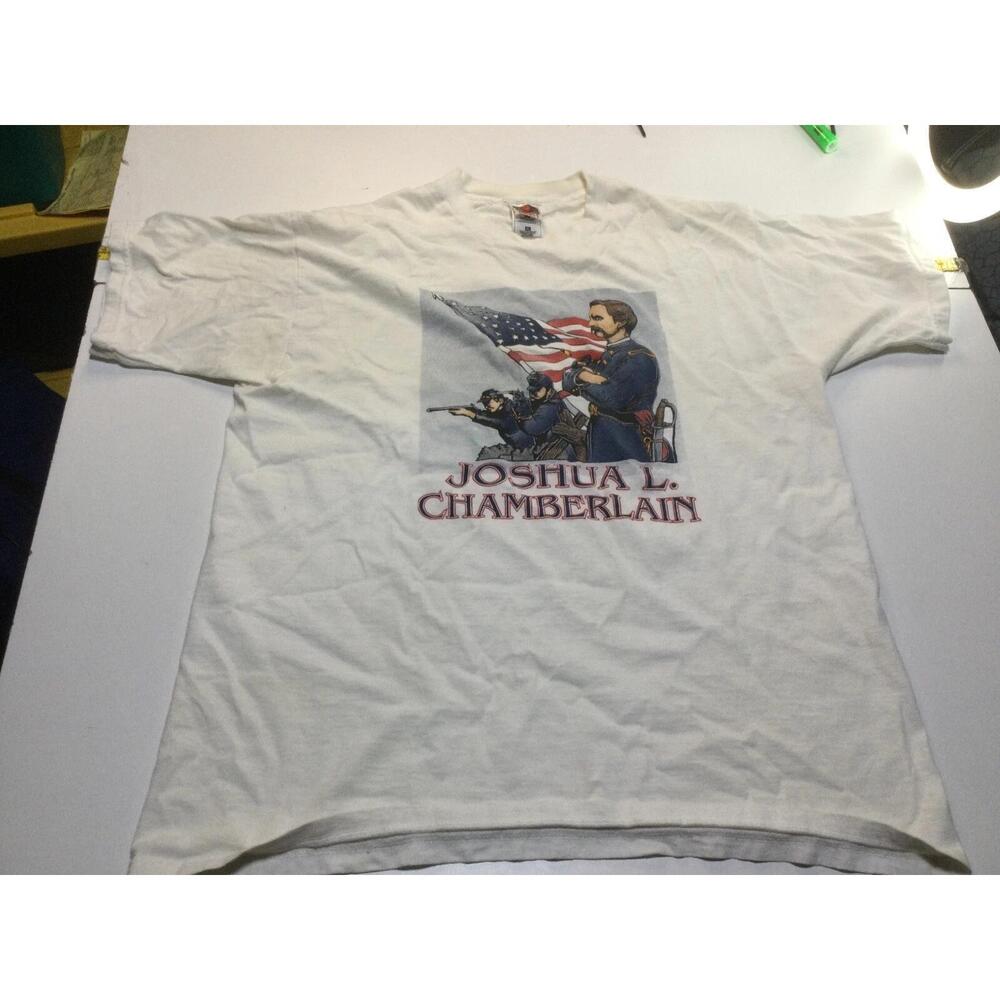 Vtg General Joshua Chamberlain Civil War Gettysburg T Shirt Of Looms